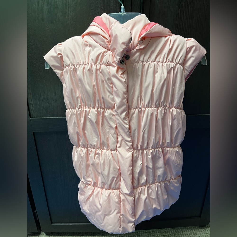 Cherokee Pink Outerwear girls xl pink puffer vest with hood